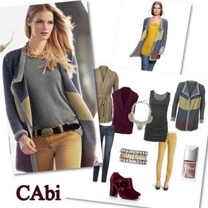CAbi chunky blanket cardigan